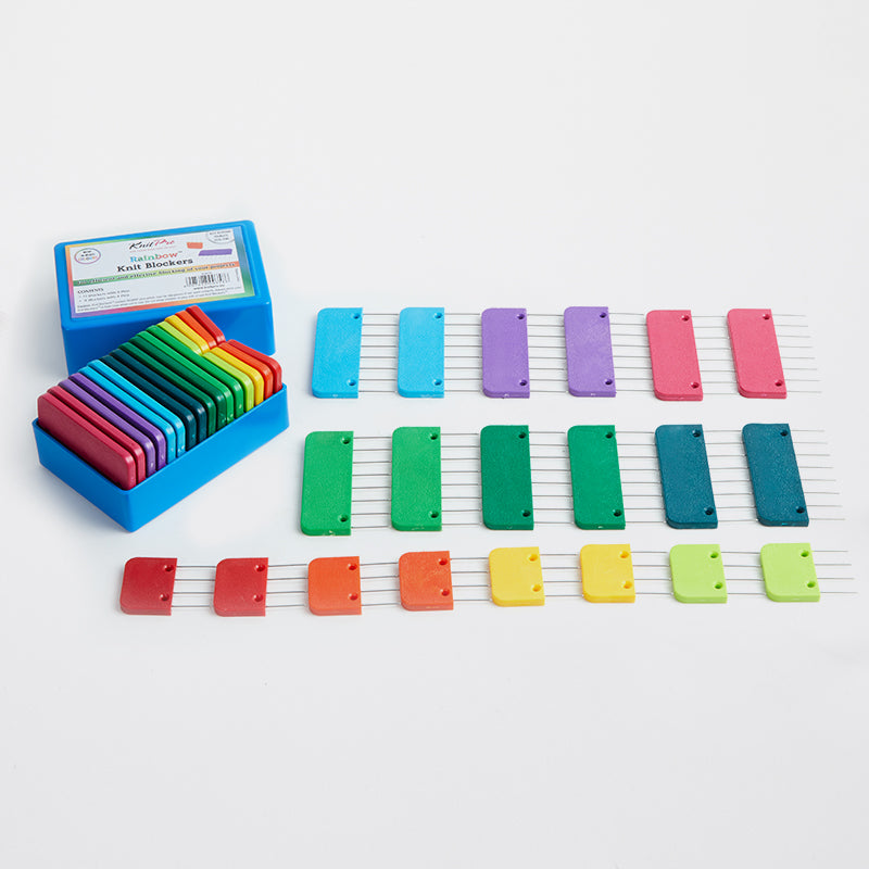 KnitPro Rainbow pingotuskammat, 20 kpl