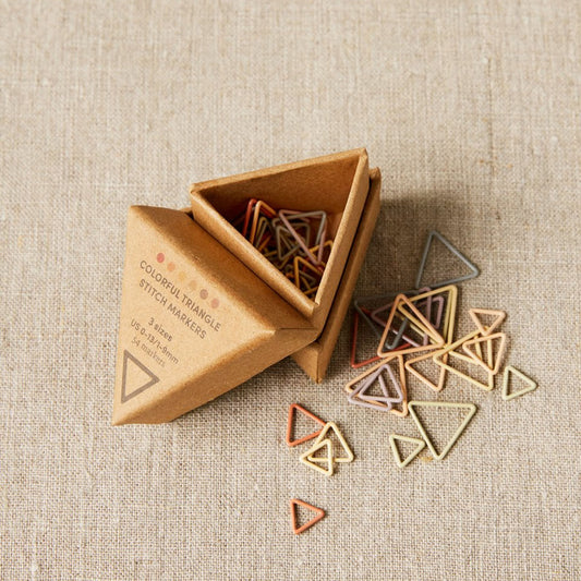 Cocoknits stitch markers Triangle Earth Tones - 54 pcs