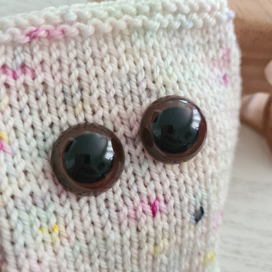 Safety eyes - brown 20 mm
