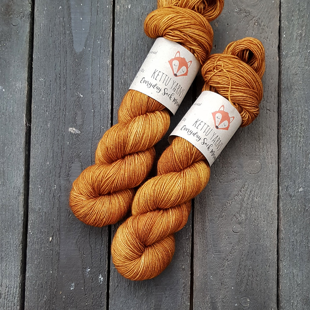 Kettu Yarns - Everyday Sock Merino - Caramel - 100 g