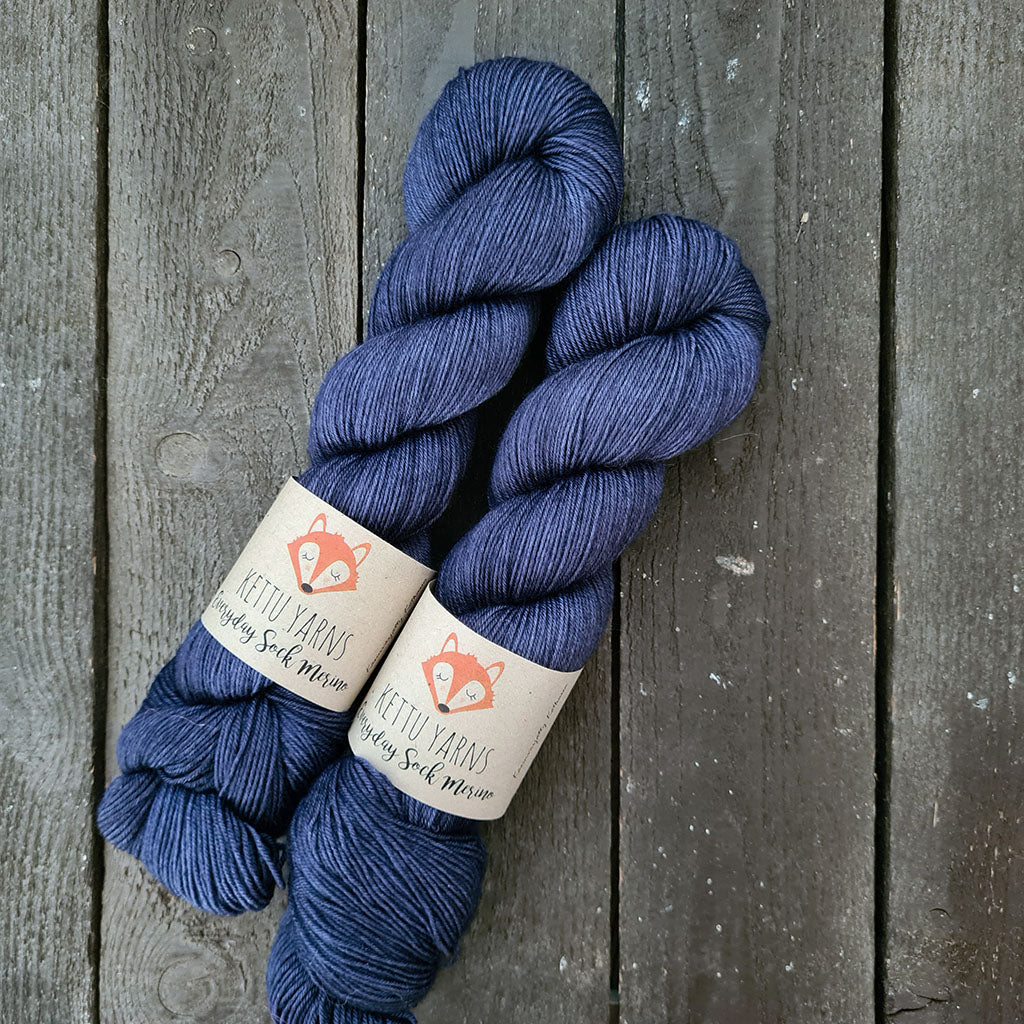 Kettu Yarns - Everyday Sock Merino - Suddenly Navy - 100 g