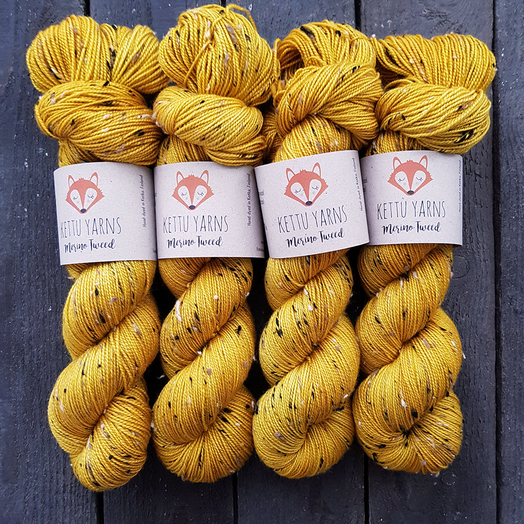 Kettu Yarns - Merino Tweed - Mustard - 100 g