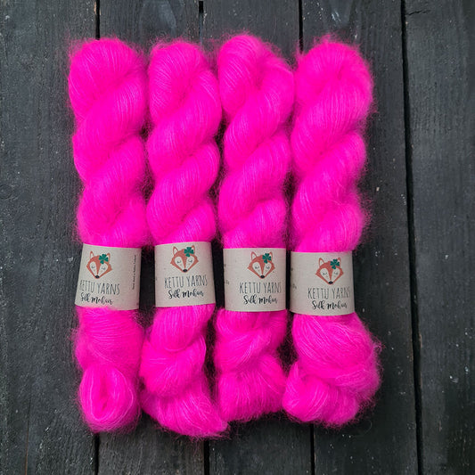 Kettu Yarns - Silk Mohair - Hot Pink - 50 g