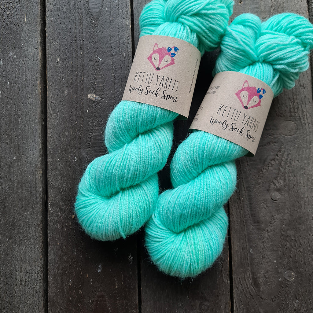 Kettu Yarns - Wooly Sock Sport - Mint - 100 g