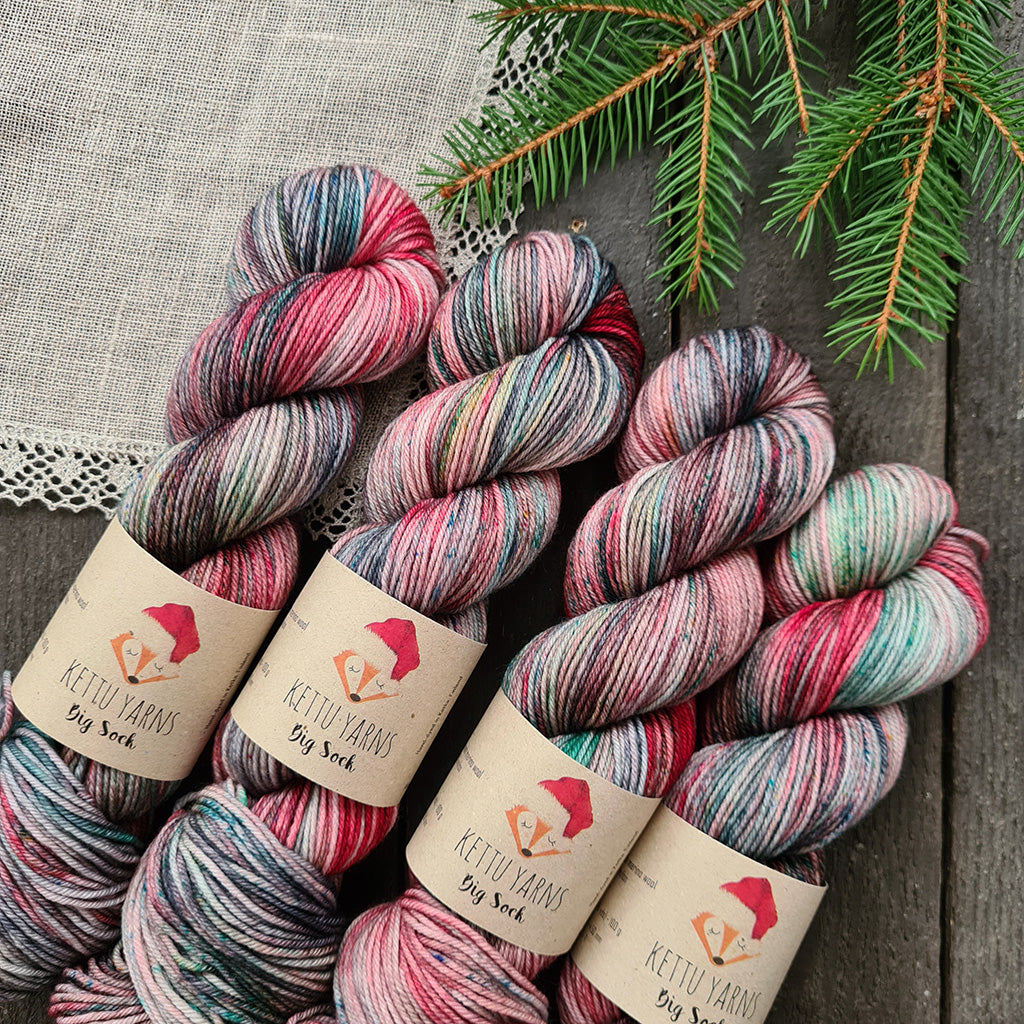 Kettu Yarns - Big Sock - Lucky Christmas Skein #23 - 100 g