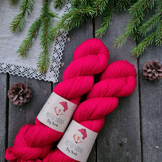 Kettu Yarns - Big Sock - Poinsettia - 100 g