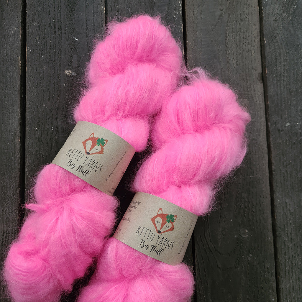 Kettu Yarns - Big Fluff - Bubblegum - 100 g