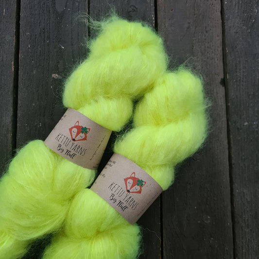 Kettu Yarns - Big Fluff - Soft Neon Yellow - 100 g