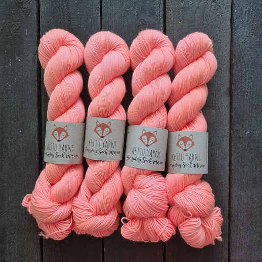 Kettu Yarns - Everyday Sock Merino - Blazing Orange - 100 g