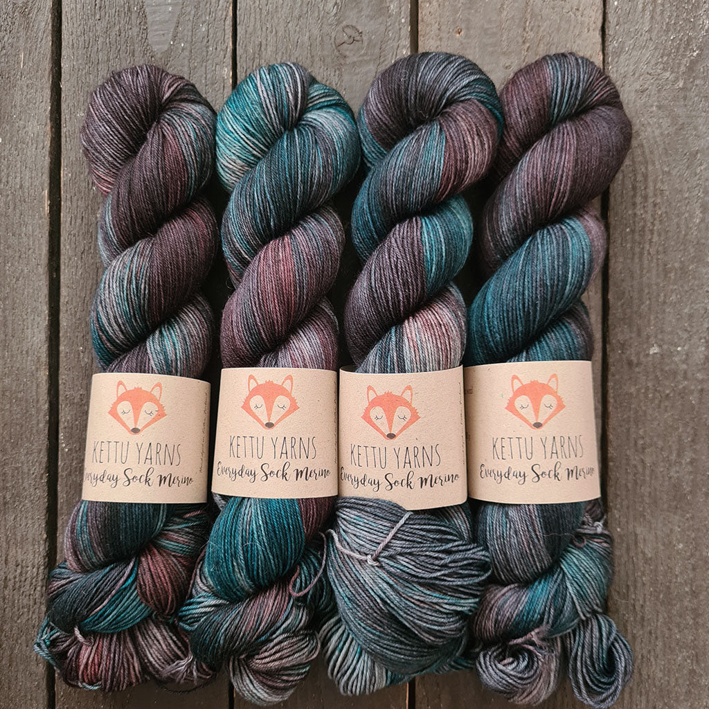 Kettu Yarns - Everyday Sock Merino - Cabin in the Woods - 100 g