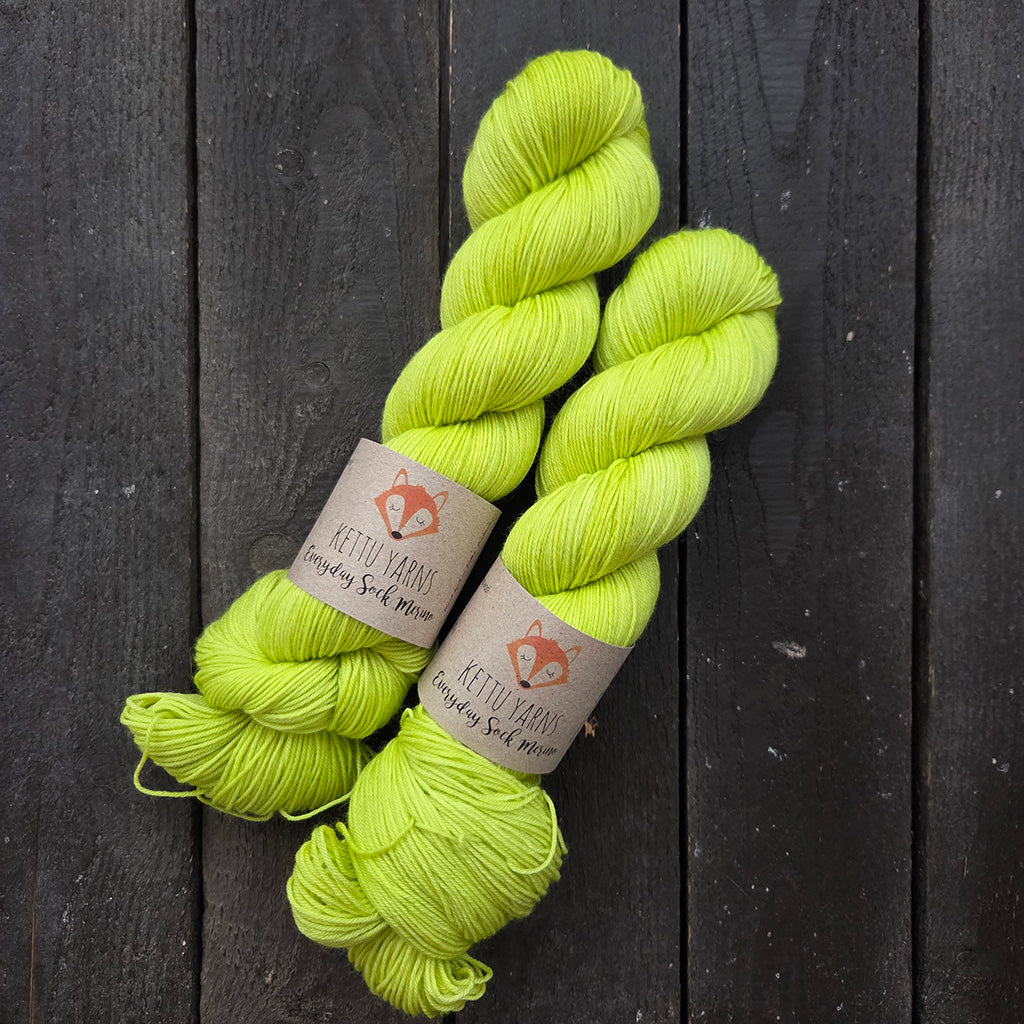 Kettu Yarns - Everyday Sock Merino - Choose Chartreuse - 100 g