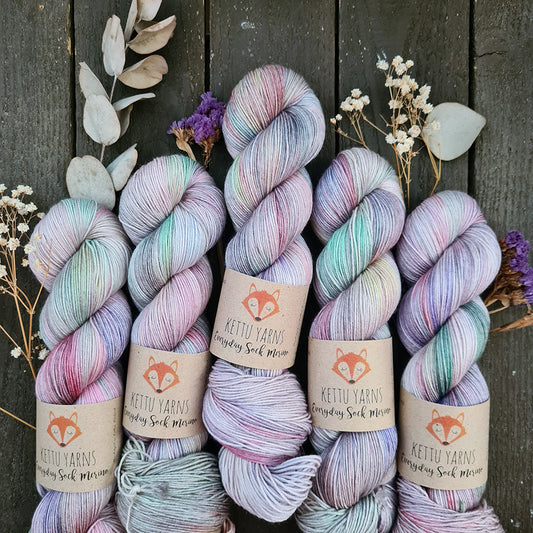 Kettu Yarns - Everyday Sock Merino - Dried Flower Bouquet Jan 2026-02  - 100 g