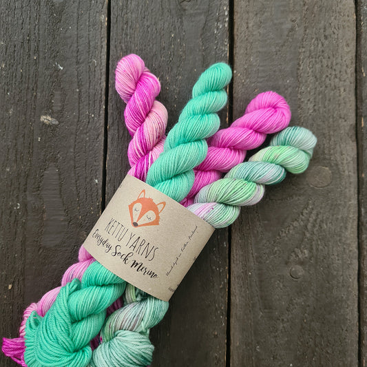Kettu Yarns No Surprise Mini Club - Everyday Sock Merino setti - June - 80 g