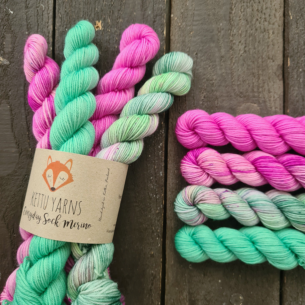 Kettu Yarns No Surprise Mini Club - Everyday Sock Merino set - June - 80 g