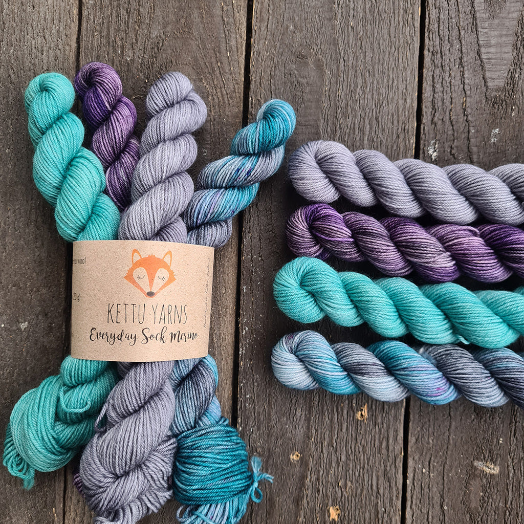 Kettu Yarns No Surprise Mini Club - Everyday Sock Merino setti - November - 80 g