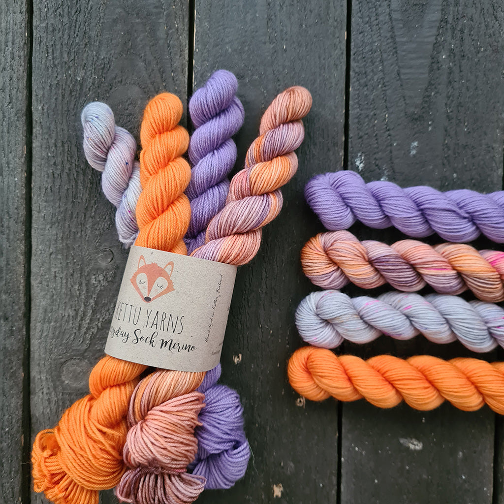 Kettu Yarns No Surprise Mini Club - Everyday Sock Merino setti - October - 80 g