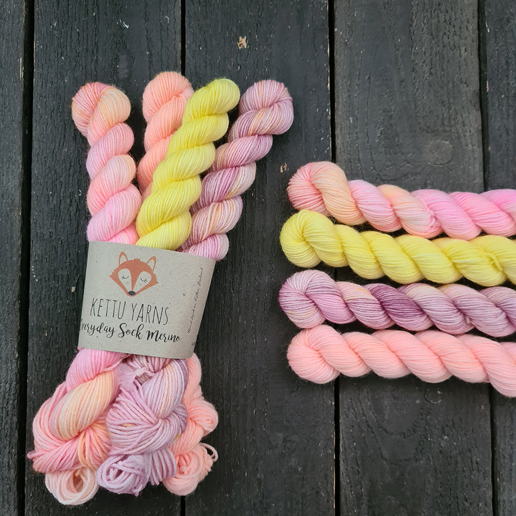 Kettu Yarns No Surprise Mini Club - Everyday Sock Merino setti - September - 80 g