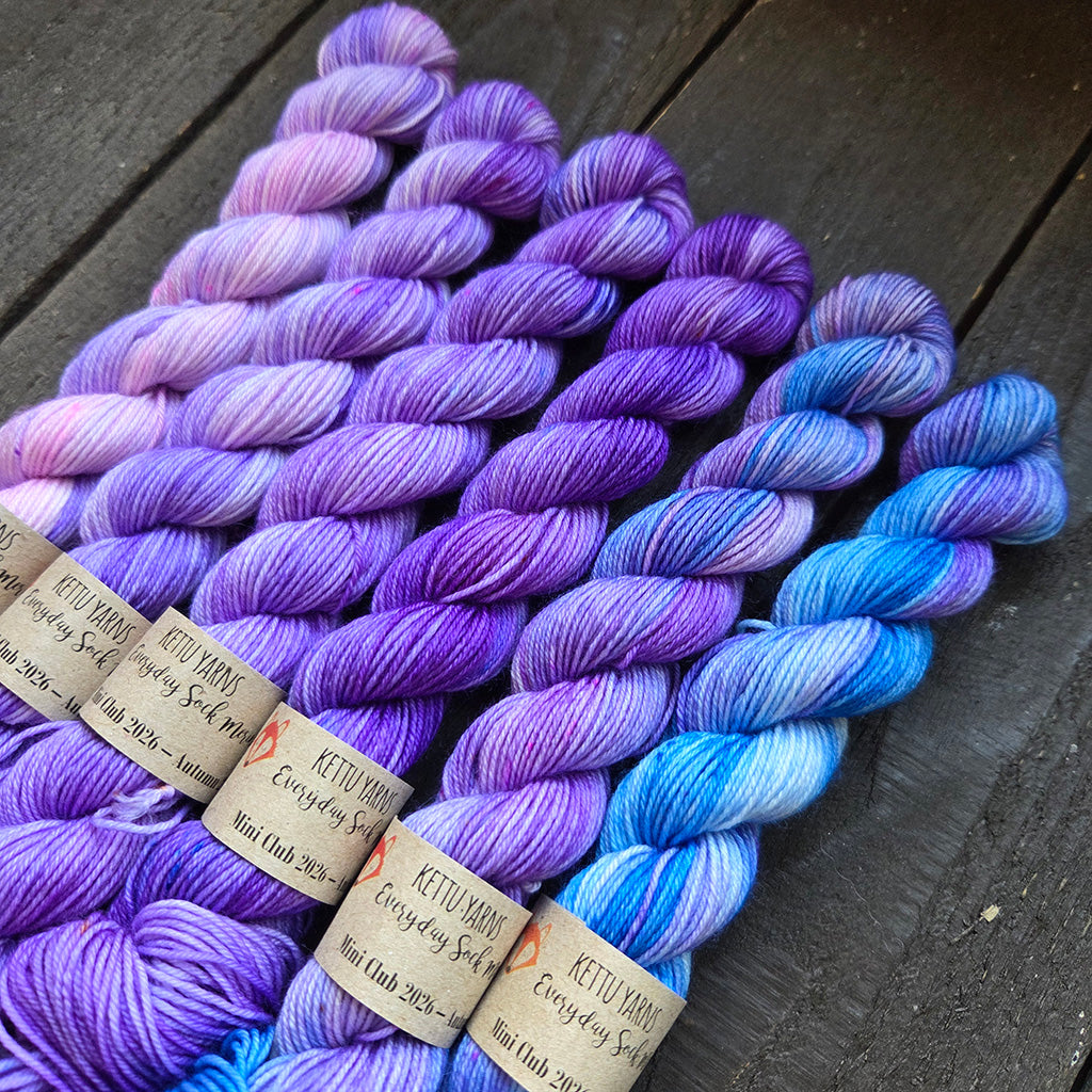 Kettu Yarns No Surprise Mini Club - Everyday Sock Merino setti - Autumn 2026 - 120 g