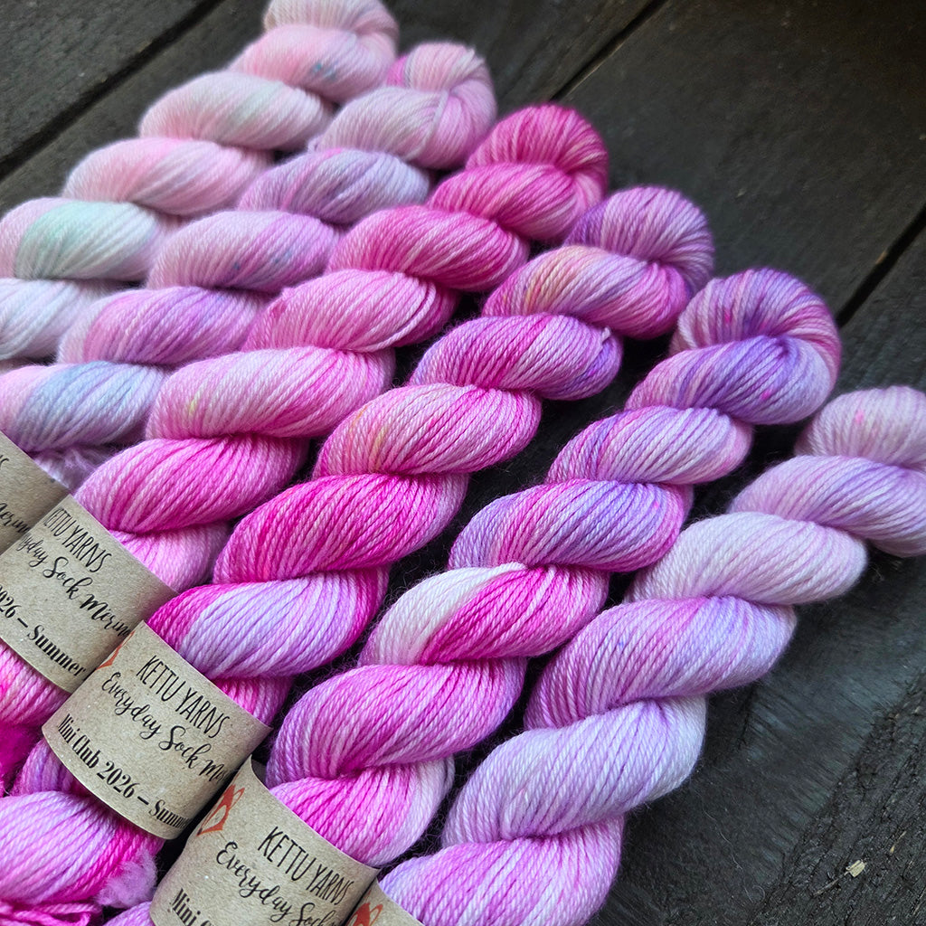 Kettu Yarns No Surprise Mini Club - Everyday Sock Merino setti - Summer 2026 - 120 g