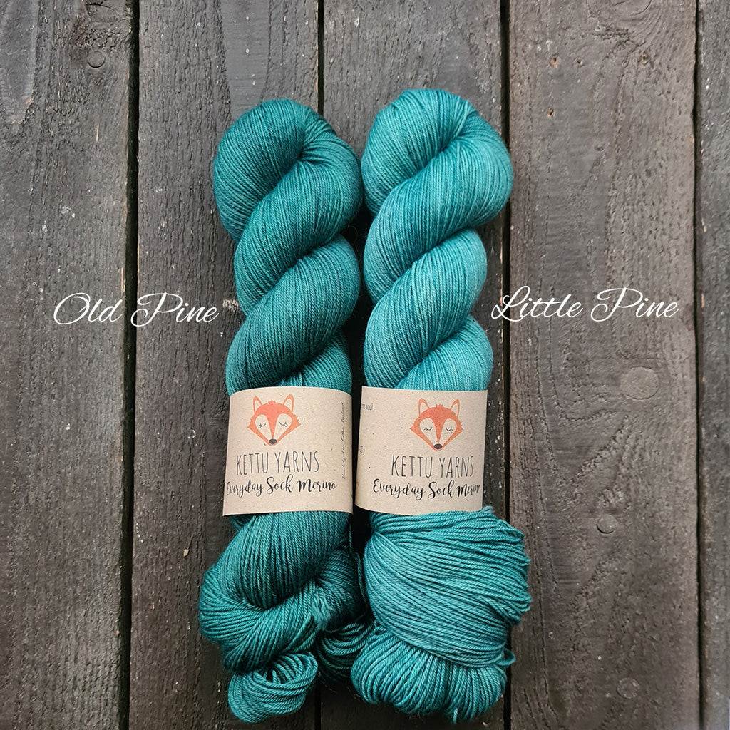 Kettu Yarns - Everyday Sock Merino - Old Pine - 100 g