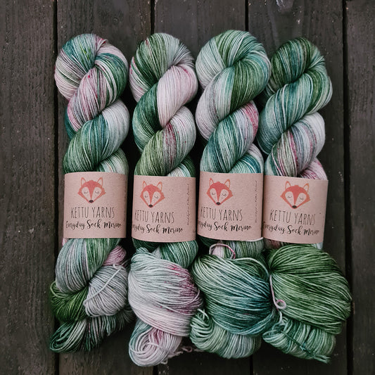 Kettu Yarns Kuukausiväri - Everyday Sock Merino - Peaceful December - 100 g