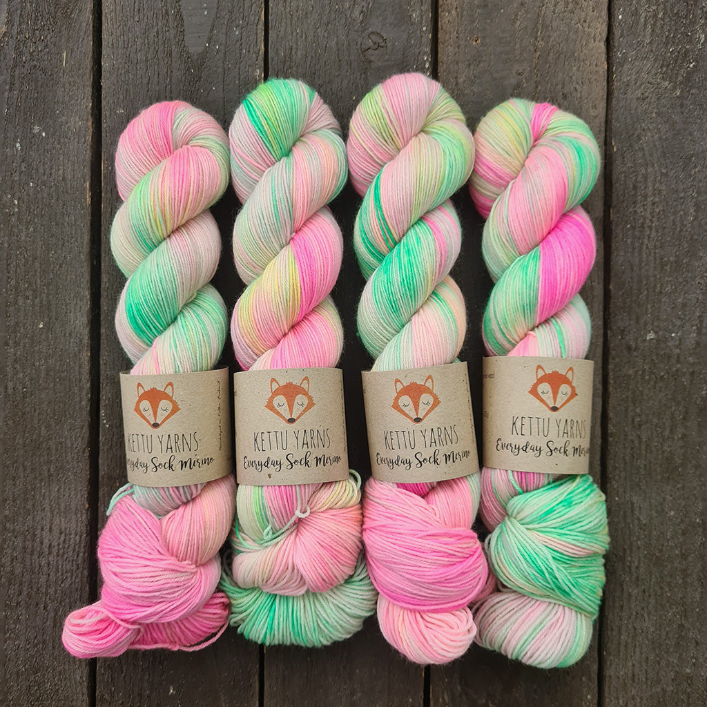 Kettu Yarns - Everyday Sock Merino - Summer Unicorn - 100 g