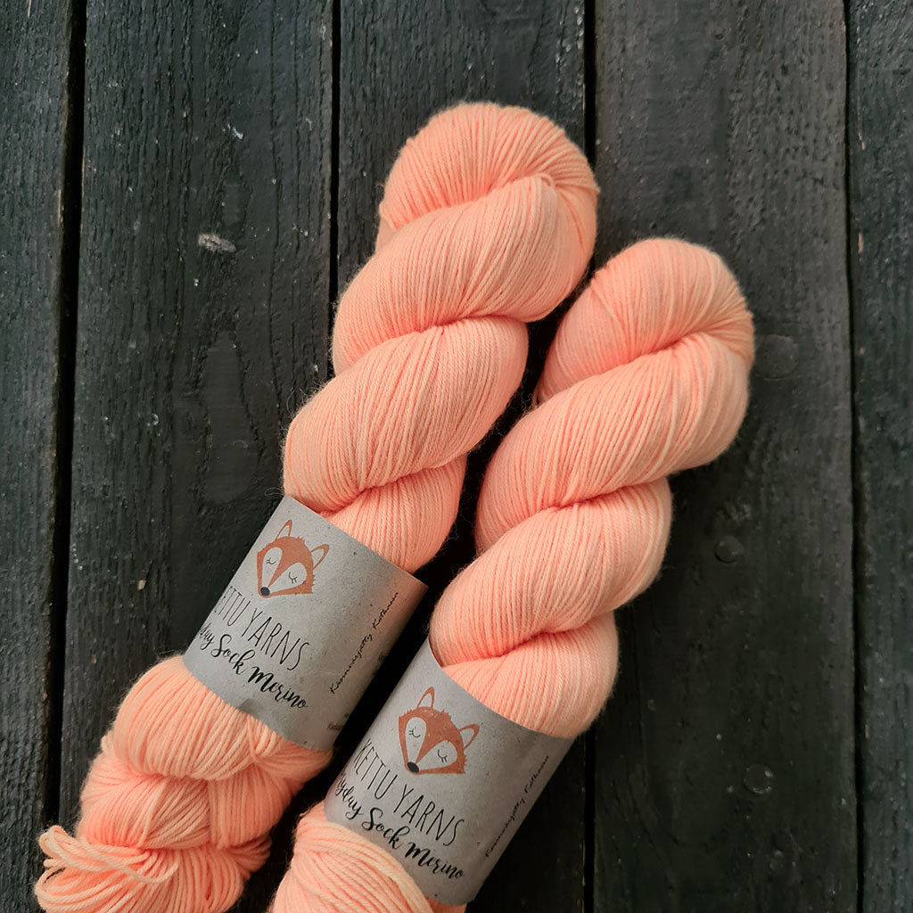 Kettu Yarns - Everyday Sock Merino - Soft Neon Orange - 100 g