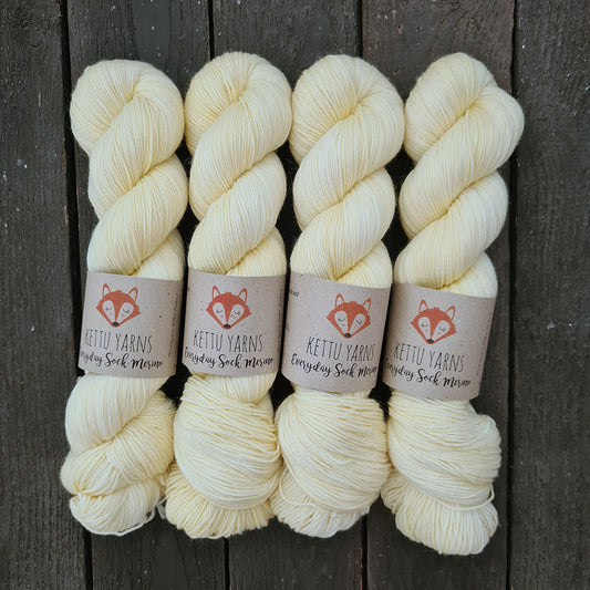 Kettu Yarns - Everyday Sock Merino - Vanilla Cream - 100 g