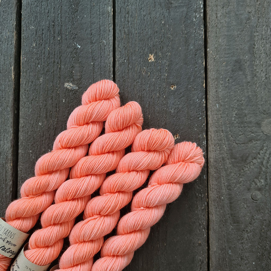 Kettu Yarns - Everyday Sock Merino Mini - Cheeky Cantaloupe - 20 g