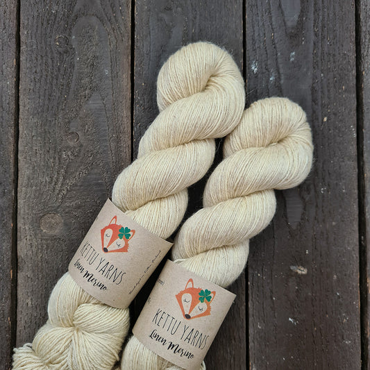 Kettu Yarns - Linen Merino - Vanilla Cream - 100 g