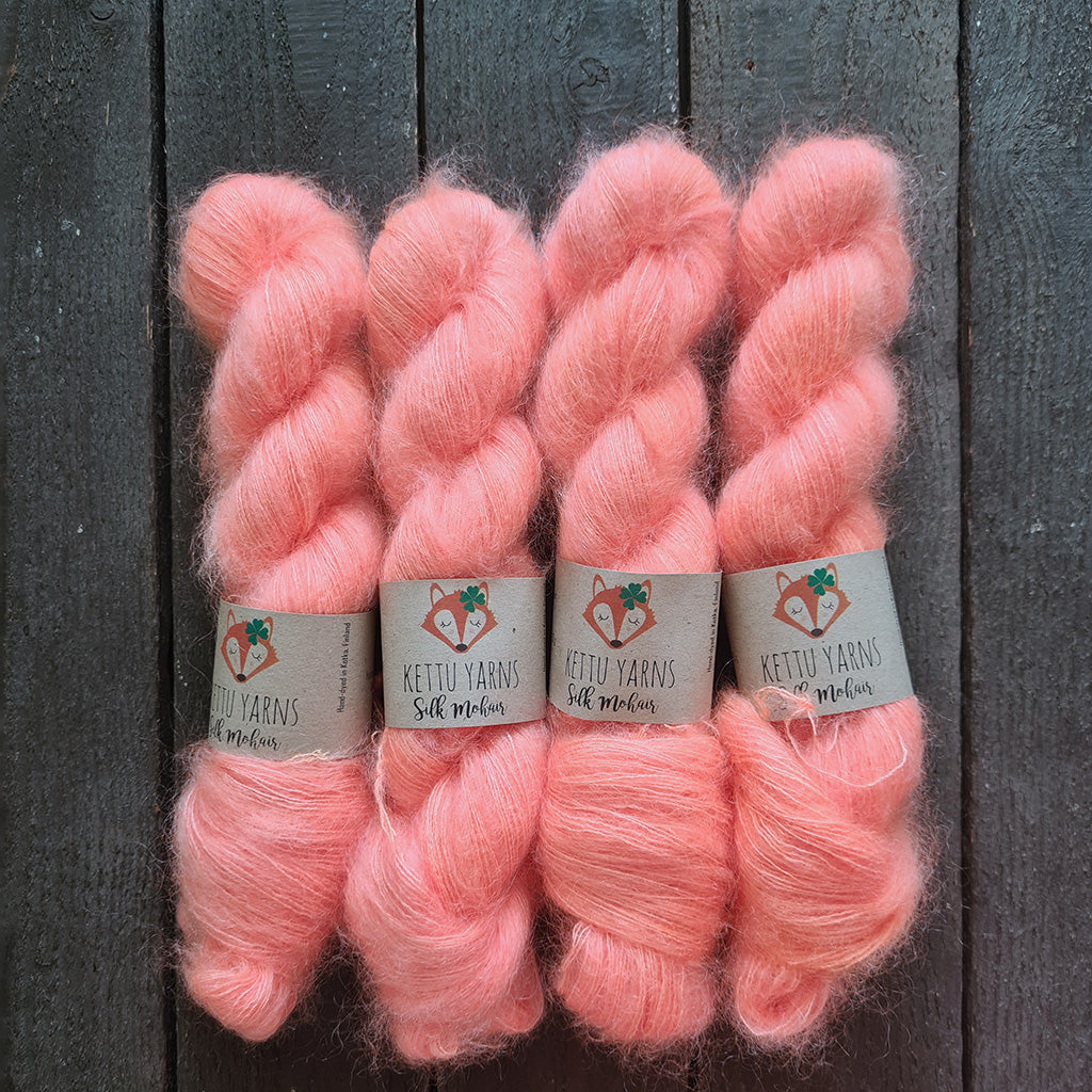 Kettu Yarns - Silk Mohair - Blazing Orange - 50 g