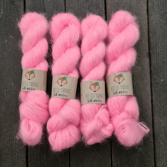Kettu Yarns - Silk Mohair - Frozen Watermelon - 50 g