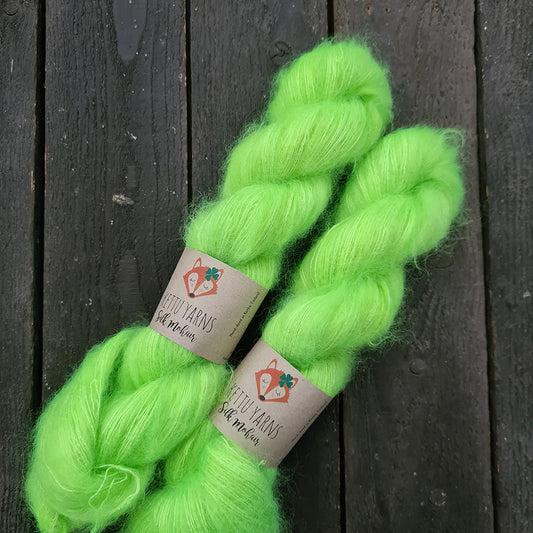 Kettu Yarns - Silk Mohair - Neon Green - 50 g