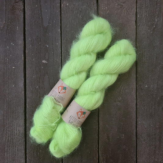 Kettu Yarns - Silk Mohair - Soft Neon Green - 50 g