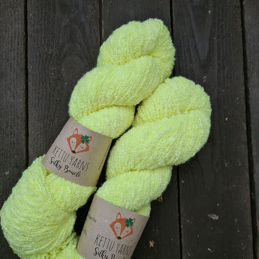 Kettu Yarns - Silky Boucle - Soft Neon Yellow - 100 g