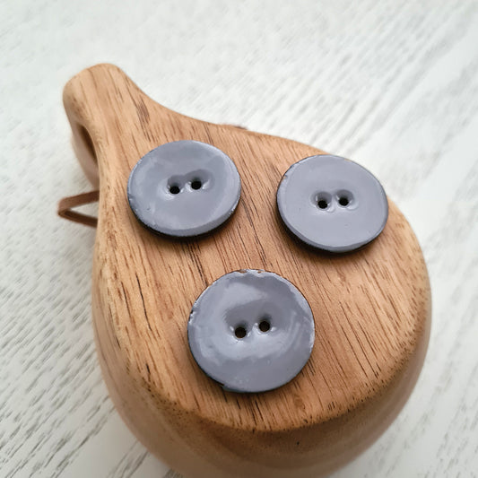 Coconut button - gray - 28 mm