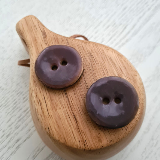 Coconut button - mallow - 34 mm