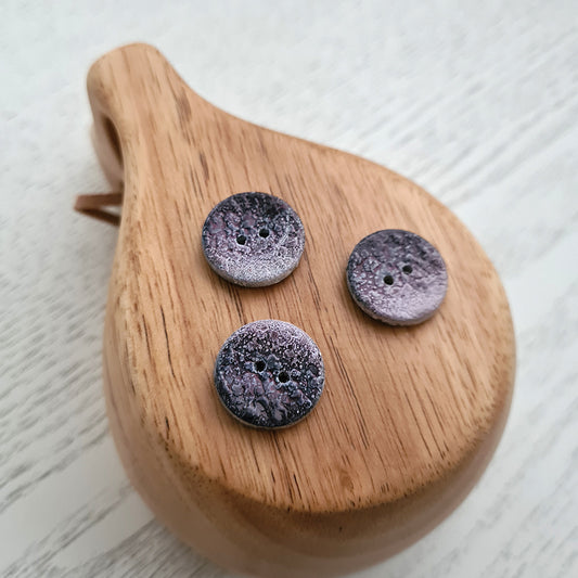 Coconut button - color mix 3 - 20 mm