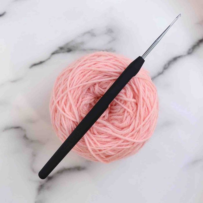 KnitPro Soft Grip Steel virkkuukoukku