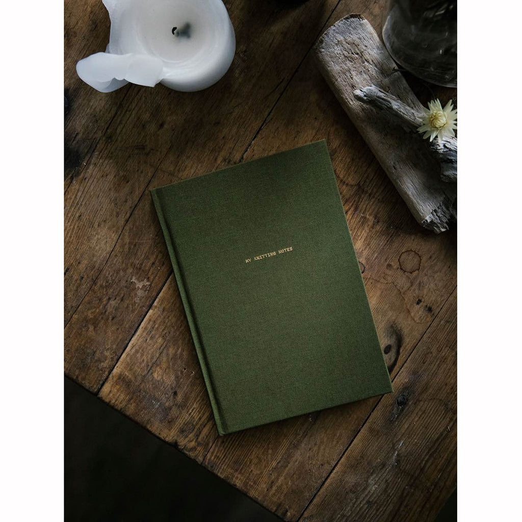 Laine My Knitting Notes muistikirja – Olive Green